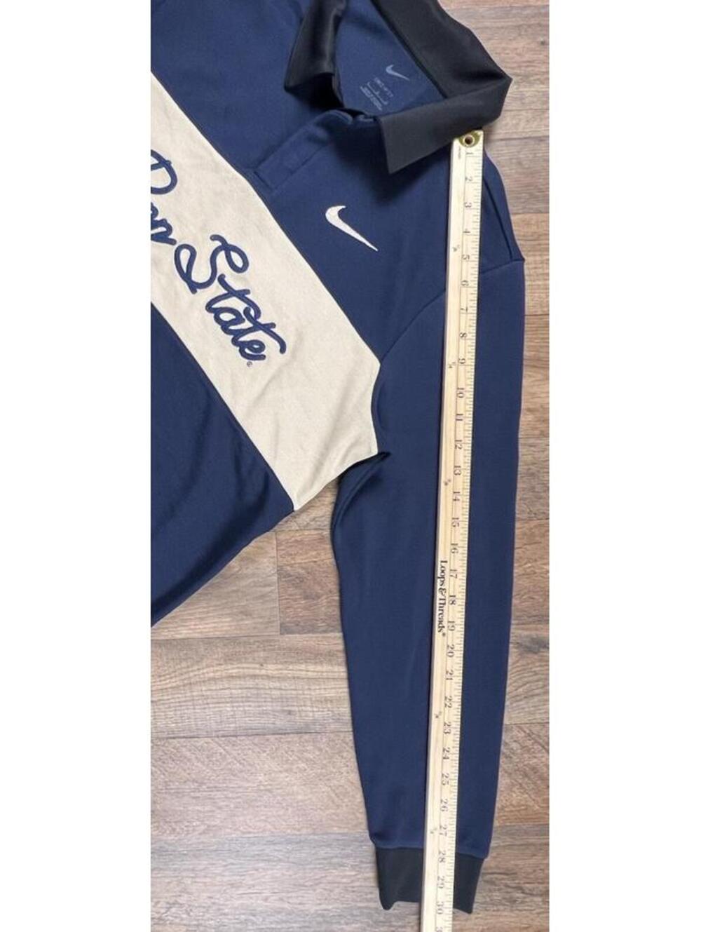 Nike Promo Penn State Nittany Lions Heavyweight Rugby Polo L RARE EUC Stitched - Picture 9 of 13